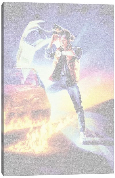 Back To The Future Trilogy Canvas Art Print - Marty McFly