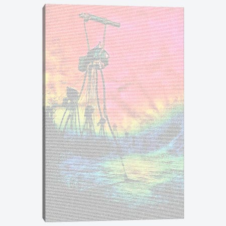 War Of The Worlds Cannon, Colour Canvas Print #EWE34} by Robotic Ewe Canvas Artwork