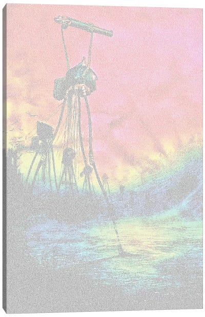 War Of The Worlds Cannon, Colour Canvas Art Print - Robotic Ewe