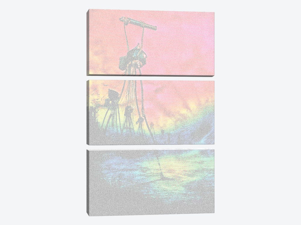 War Of The Worlds Cannon, Colour by Robotic Ewe 3-piece Canvas Print