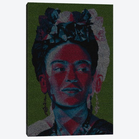 Frida Canvas Print #EWE37} by Robotic Ewe Canvas Artwork