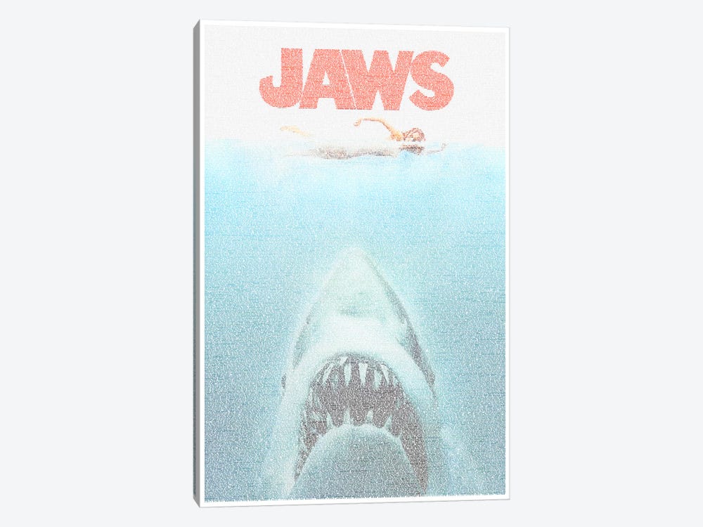 Jaws by Robotic Ewe 1-piece Canvas Art