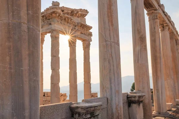 Emily Wilson: Turkey, Izmir, Bergama, Pergamon, acropolis, Temple of Trajan I by Emily Wilson