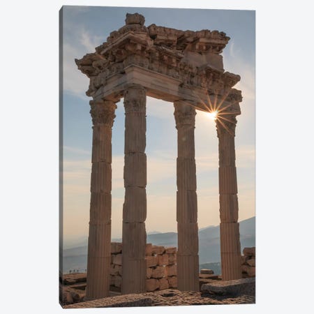 Turkey, Izmir, Bergama, Pergamon, acropolis, Temple of Trajan II Canvas Print #EWI19} by Emily Wilson Canvas Print