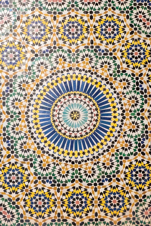 Zellij, Telouet (El Glaoui Family Kasbah), Morocco by Emily Wilson wall art