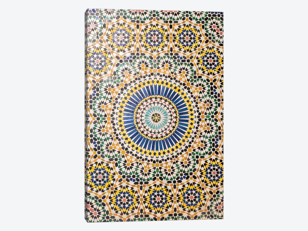Zellij, Telouet (El Glaoui Family Kasbah), Morocco by Emily Wilson 1-piece Canvas Print