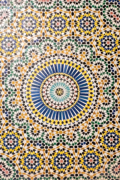 Emily Wilson: Zellij, Telouet (El Glaoui Family Kasbah), Morocco by Emily Wilson