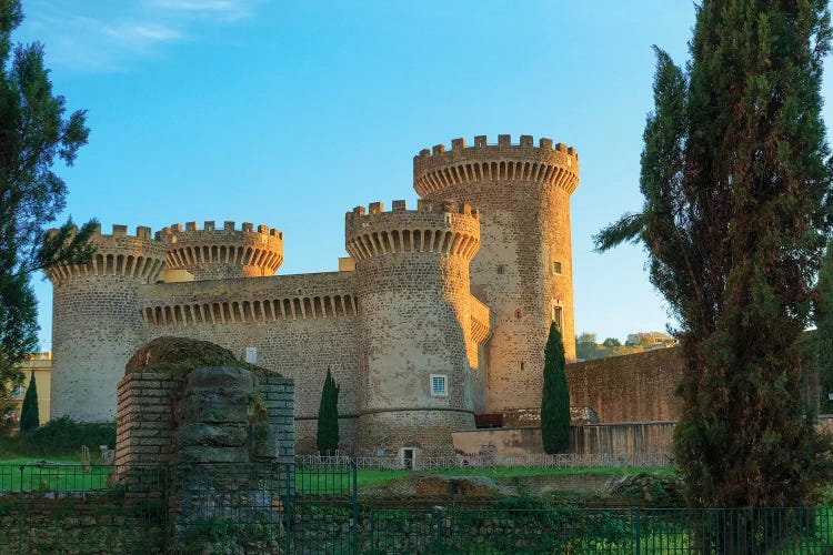 Italy, Rocca Pia. Castle in Tivoli, near Rome.