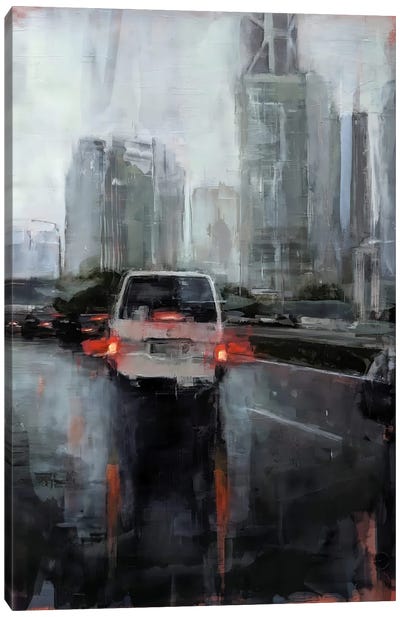 Rain In Kl I Canvas Art Print - Eduard Warkentin
