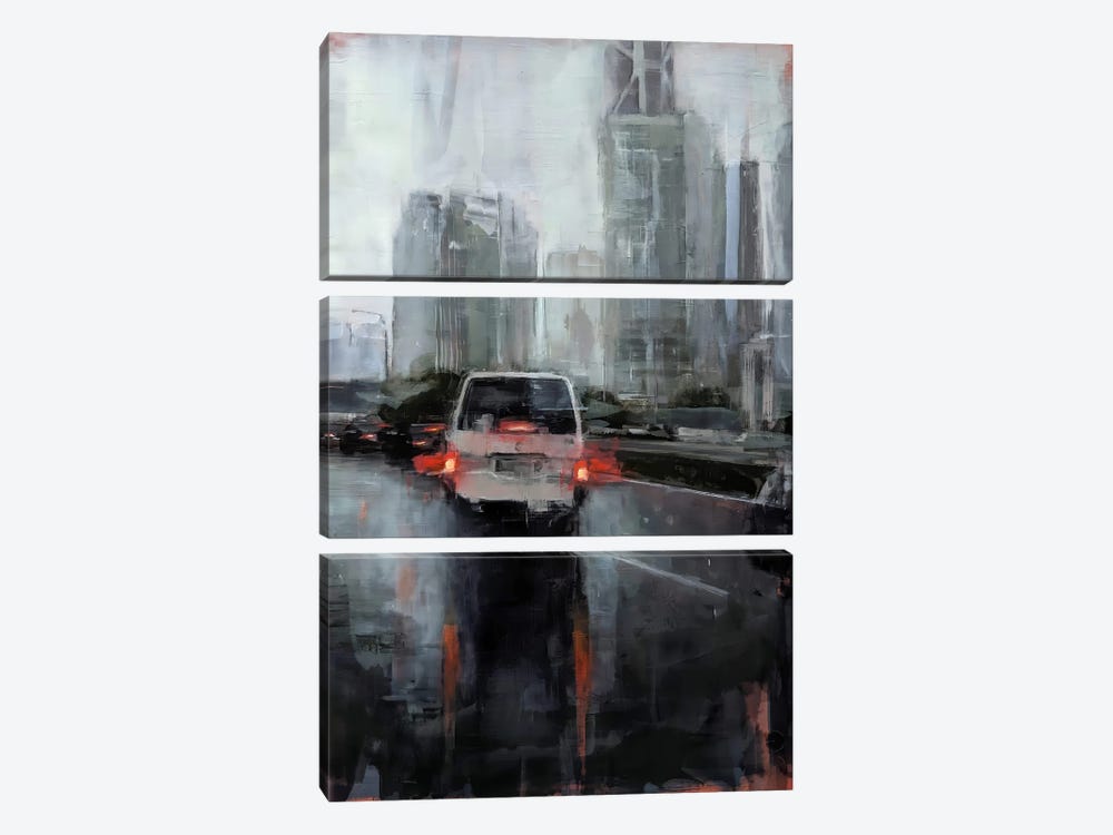 Rain In Kl I by Eduard Warkentin 3-piece Canvas Print