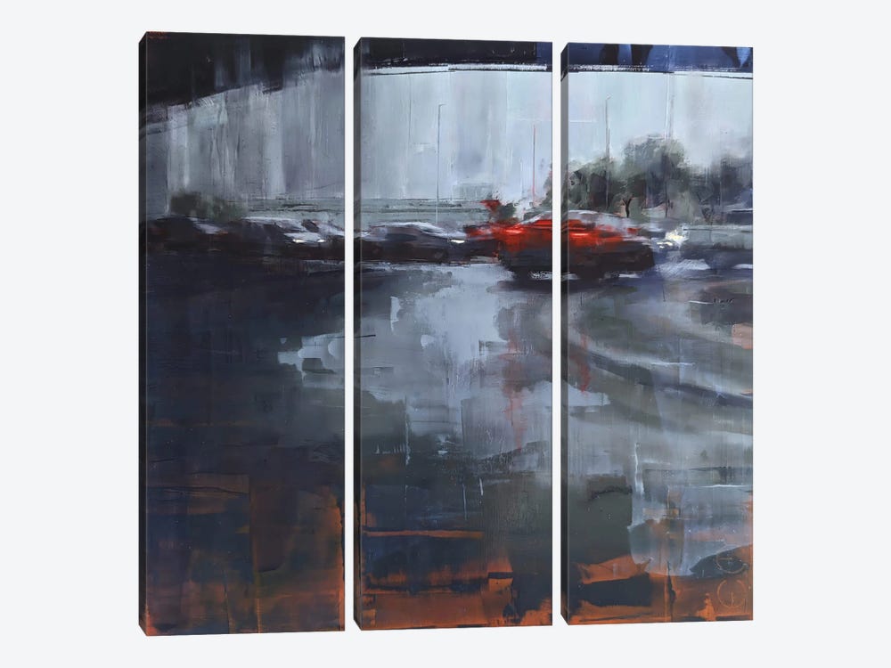 Rain In Kl II by Eduard Warkentin 3-piece Canvas Art