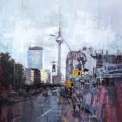 Santa Fe - Canvas Prints: Berlin View Toward Alexanderplatz by Eduard Warkentin