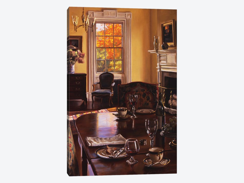 Autumn Tabletop by Evan Wilson 1-piece Canvas Art