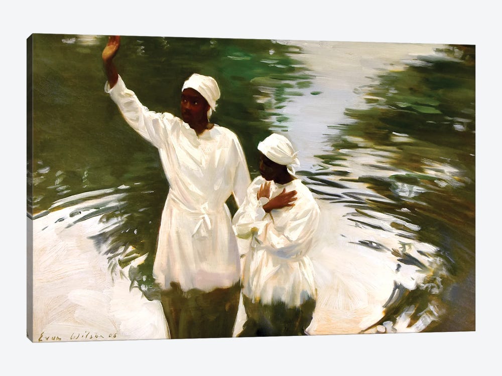 Baptism In A Pond by Evan Wilson 1-piece Canvas Print
