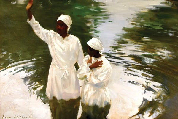Evan Wilson: Baptism In A Pond by Evan Wilson