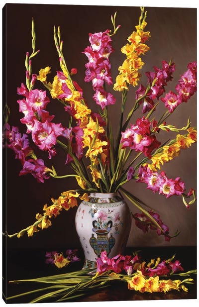 Gladiolas Canvas Art Print - An Ode to Objects