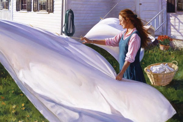 Evan Wilson: Hanging The Sheets by Evan Wilson