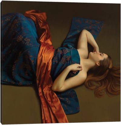 Mary Canvas Art Print - Draped in Realism