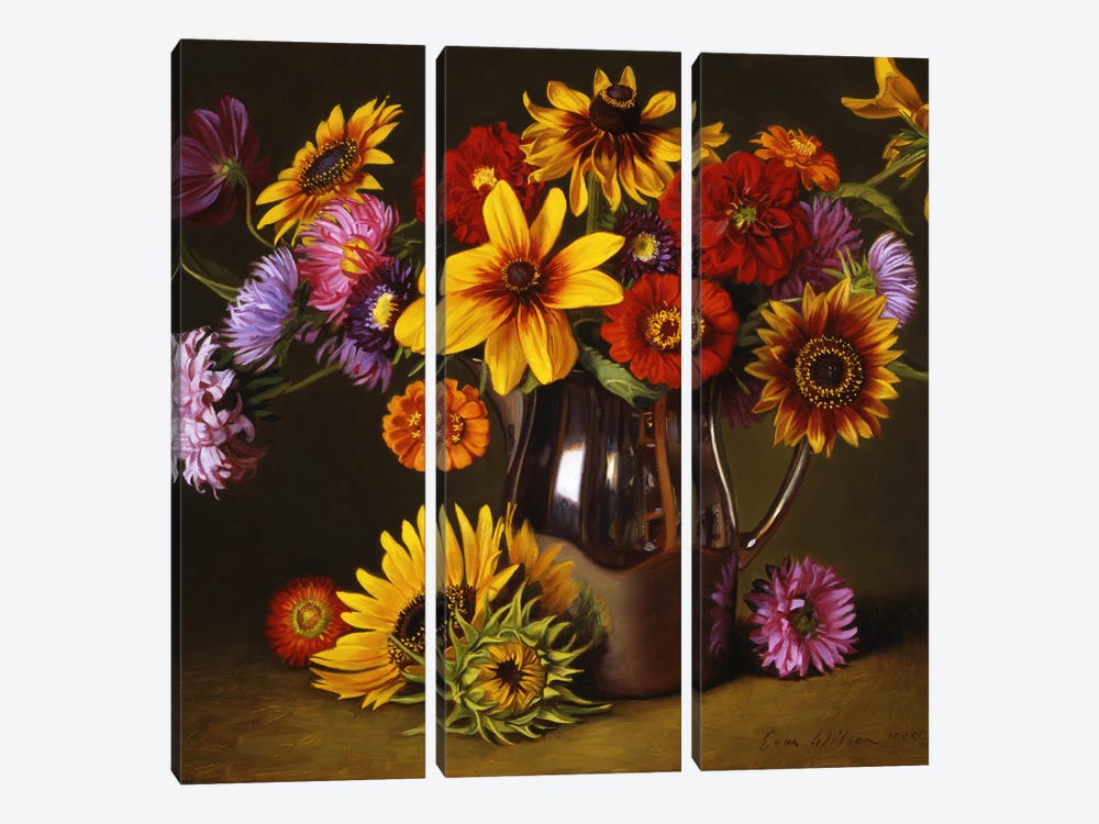 A Colorful Bunch I by Evan Wilson 3-piece Canvas Art Print