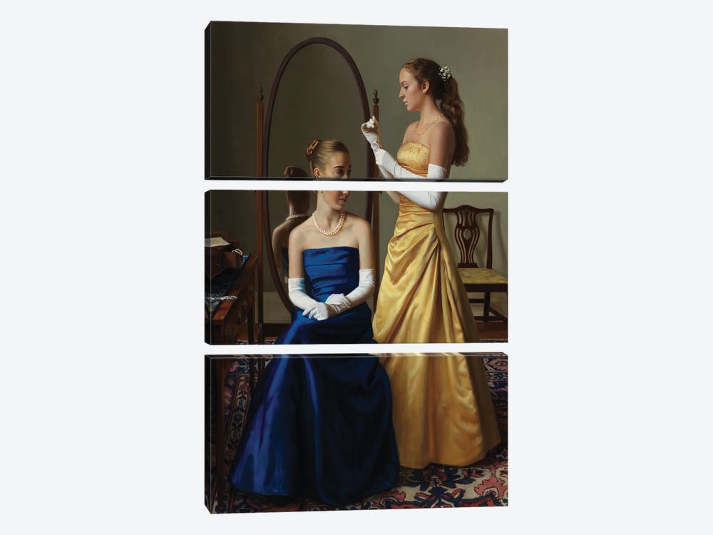 Preparing For The Ball by Evan Wilson 3-piece Canvas Artwork