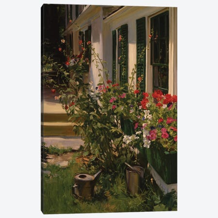 Summer Porch Canvas Print #EWL34} by Evan Wilson Canvas Print