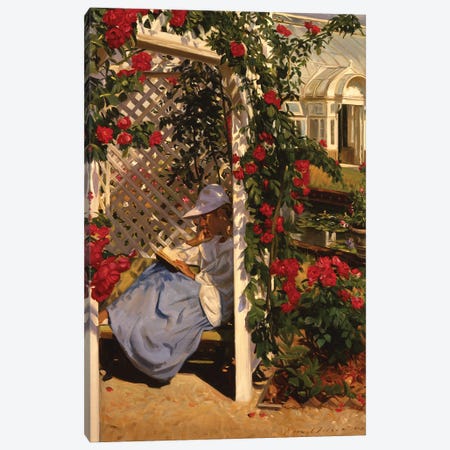 The Rose Garden Canvas Print #EWL42} by Evan Wilson Art Print