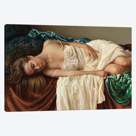 Ana Resting Canvas Print #EWL7} by Evan Wilson Canvas Art Print