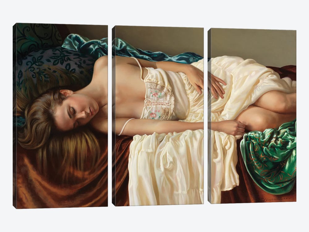 Ana Resting by Evan Wilson 3-piece Canvas Wall Art