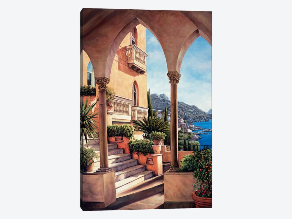 Palazzo On Amalfi by Elizabeth Wright 1-piece Canvas Wall Art