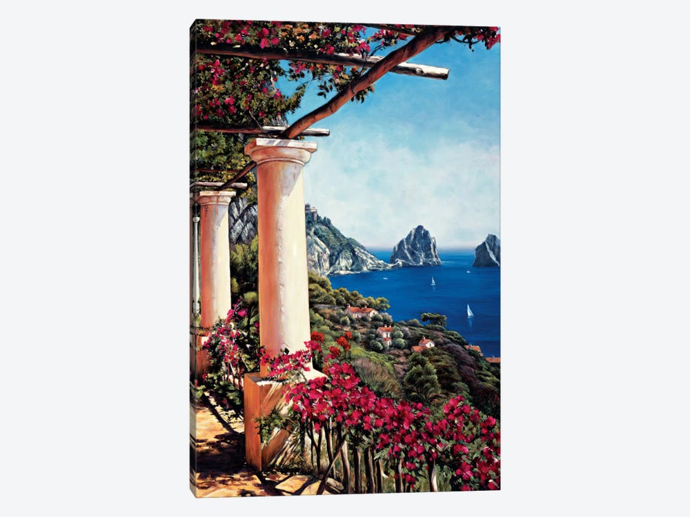Pergola In Capri by Elizabeth Wright 1-piece Canvas Print
