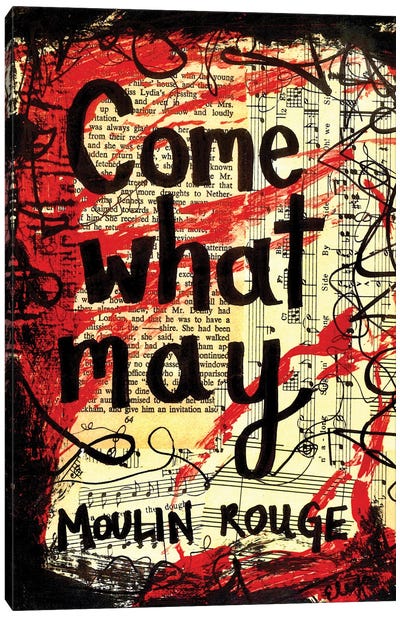Come What May From Moulin Rouge Canvas Art Print - Elexa Bancroft