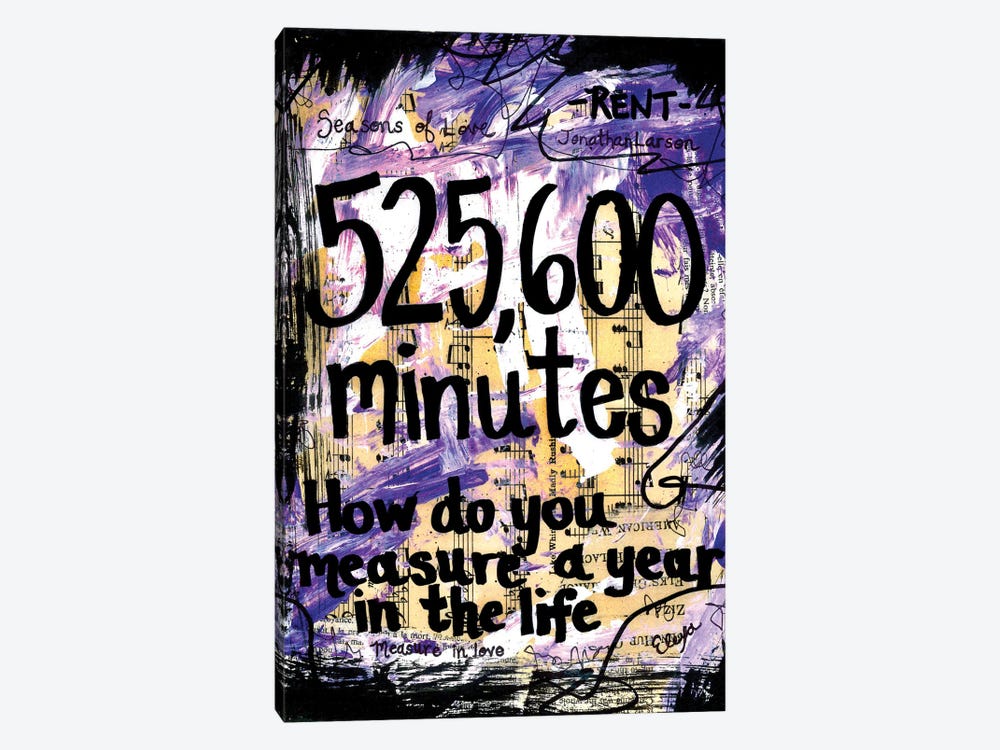 525,600 Minutes From Rent by Elexa Bancroft 1-piece Canvas Print