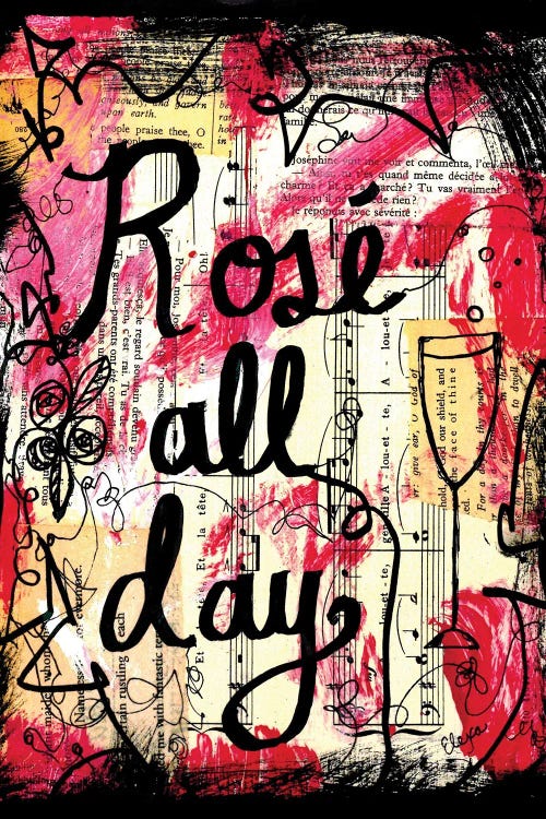 Rose All Day by Elexa Bancroft wall art