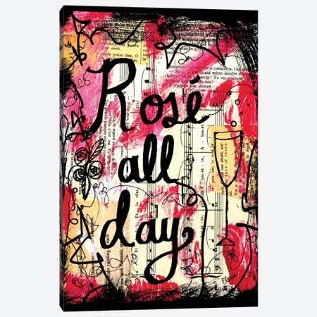 Rose All Day Canvas Print #EXB119} by Elexa Bancroft Canvas Art