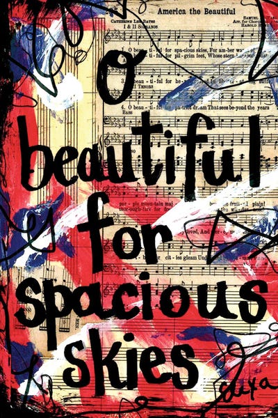 O Beautiful America by Elexa Bancroft canvas print