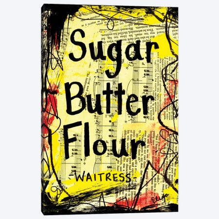 Sugar Butter Flour From Waitress Canvas Print #EXB121} by Elexa Bancroft Canvas Art Print