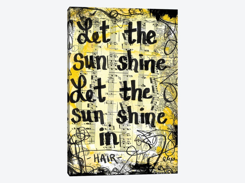 Let The Sun Shine Hair by Elexa Bancroft 1-piece Canvas Art