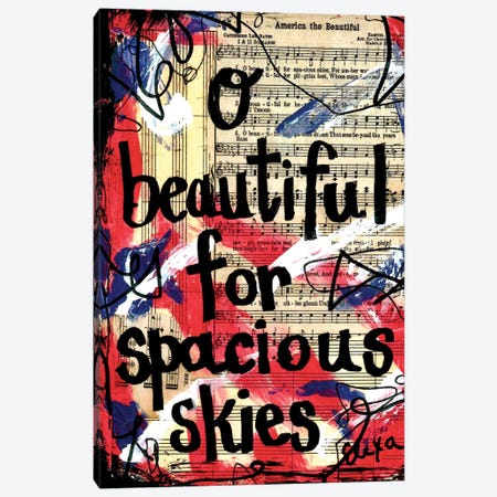 O Beautiful America Canvas Print #EXB12} by Elexa Bancroft Canvas Wall Art
