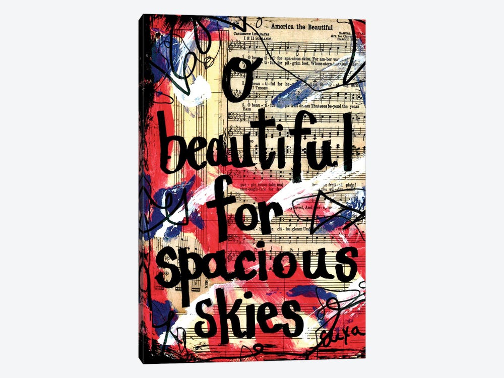 O Beautiful America by Elexa Bancroft 1-piece Canvas Art Print