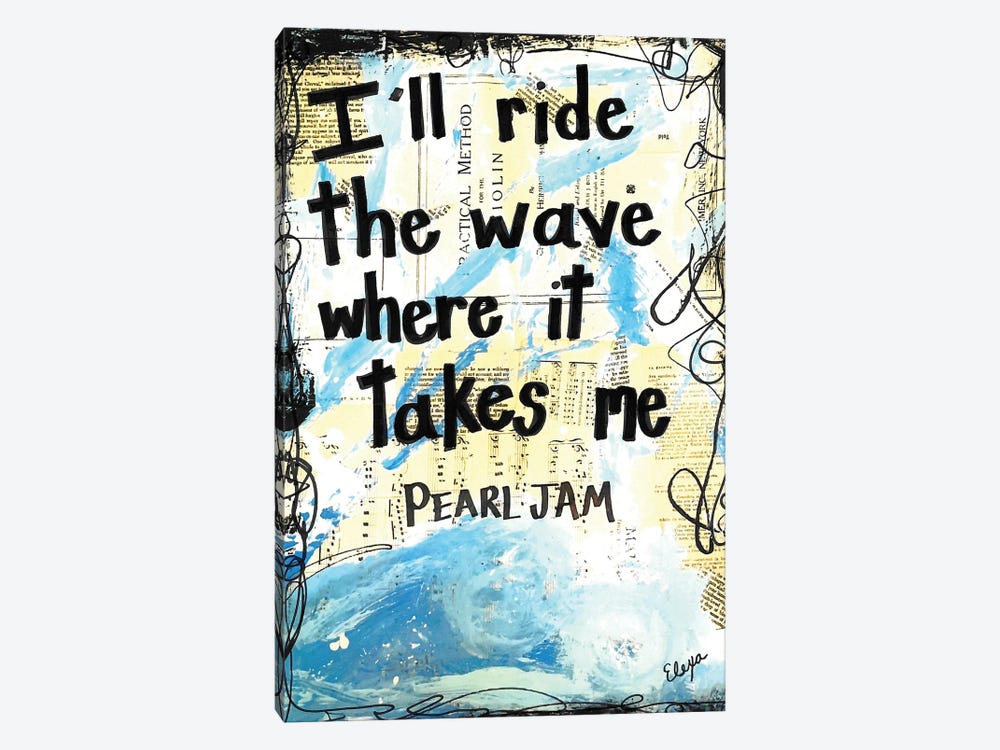 The Wave - Pearl Jam by Elexa Bancroft 1-piece Canvas Print