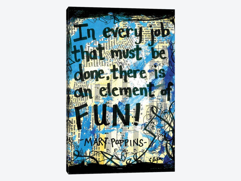 Element Of Fun by Elexa Bancroft 1-piece Canvas Wall Art