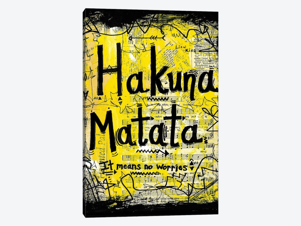 Hakuna Matata Lion King by Elexa Bancroft 1-piece Art Print