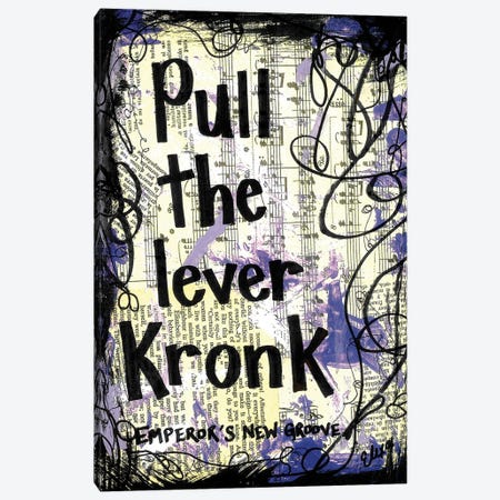 Pull The Lever Emperor's New Groove Canvas Print #EXB147} by Elexa Bancroft Canvas Artwork