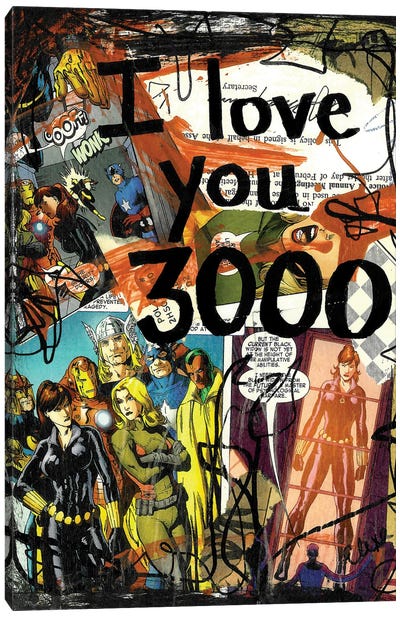 3000 Avengers Iron Man Canvas Art Print - Elexa Bancroft