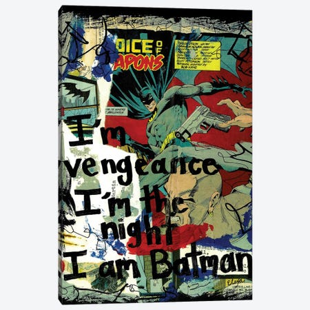 Vengeance Batman Canvas Print #EXB151} by Elexa Bancroft Canvas Art