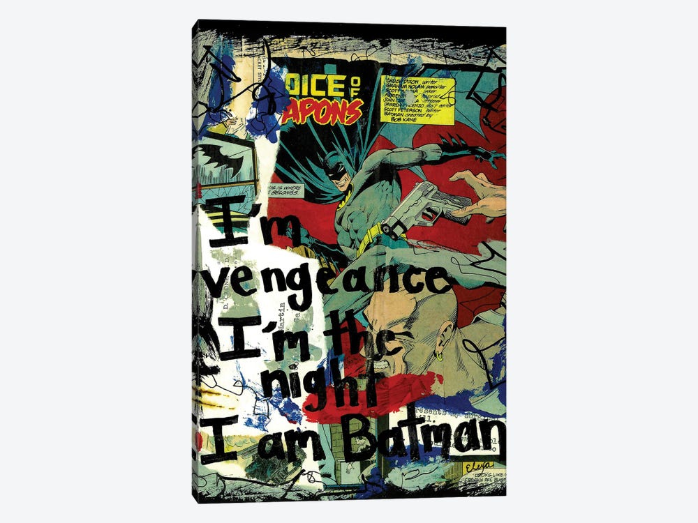 Vengeance Batman by Elexa Bancroft 1-piece Canvas Print