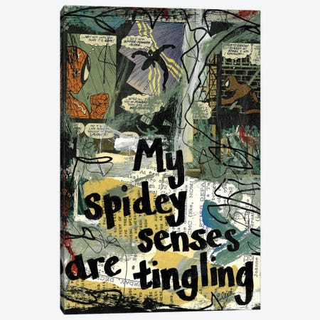 Spidey Sense Spiderman Canvas Print #EXB154} by Elexa Bancroft Canvas Print