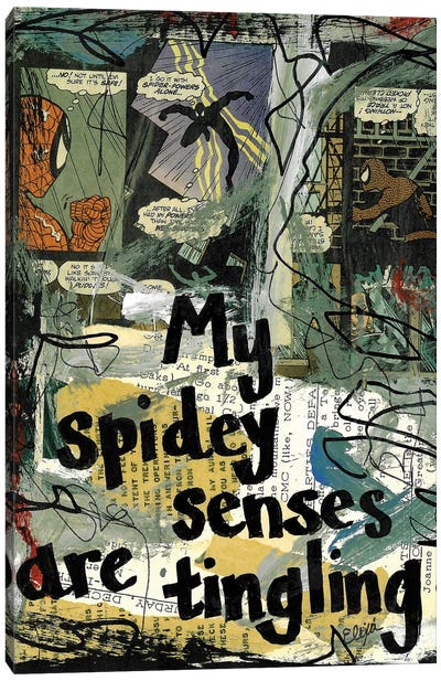 Spidey Sense Spiderman Canvas Art Print - Spider-Man
