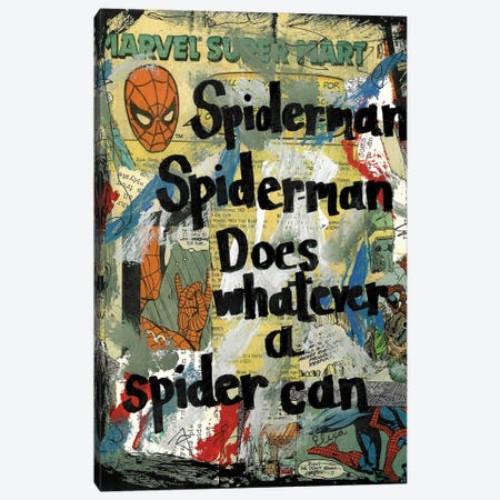 Spiderman Canvas Print #EXB155} by Elexa Bancroft Canvas Print