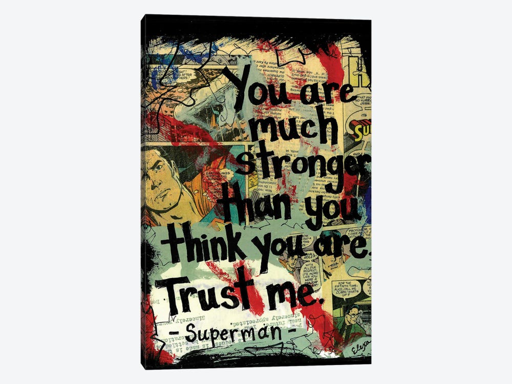 Much Stronger Superman by Elexa Bancroft 1-piece Canvas Artwork